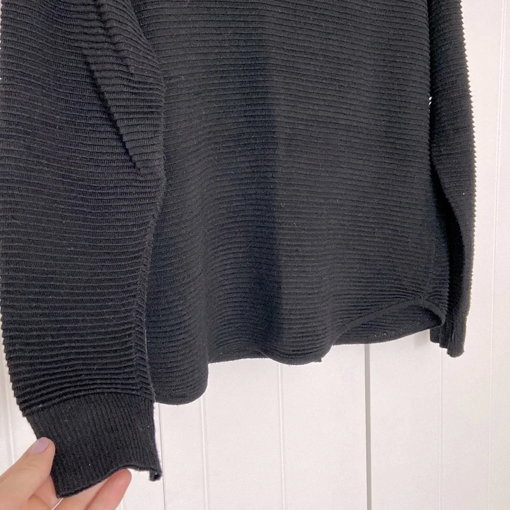 DYNAMITE Ribbed Cowl-neck Sweater | Size L - Picture 3 of 4